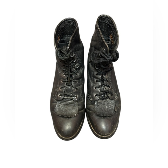 Ariat Women's Heritage Lacer II Black Deertan Boots Size 6 - Picture 6 of 13